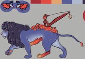 Flat-colored feral w/ plain background