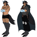 Flat-colored human w/ extra outfit (non-unique pose)